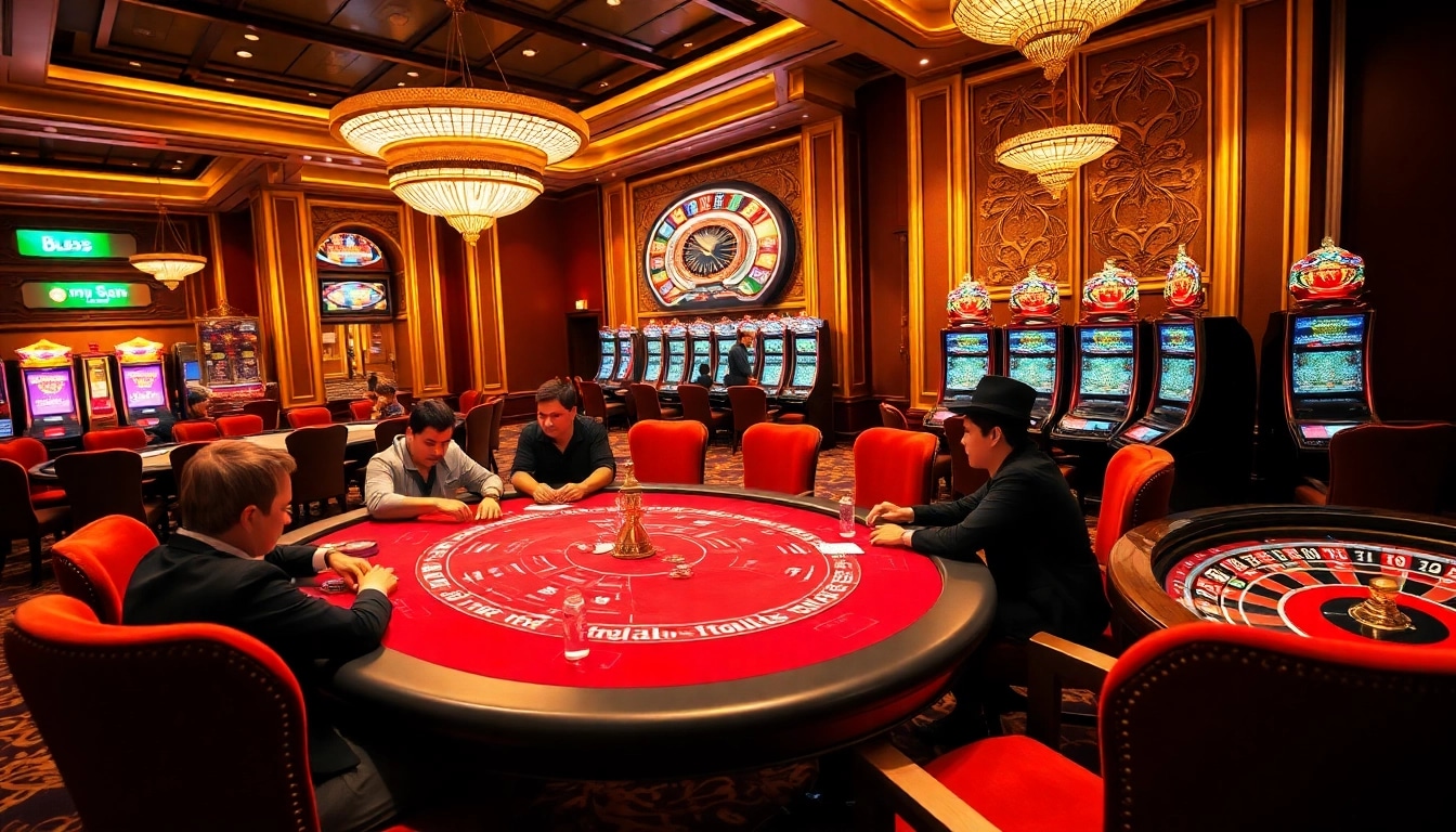 Viva a emoção de jogar no luxuoso cassino da BL555, com mesas de pôquer e máquinas caça-níqueis.