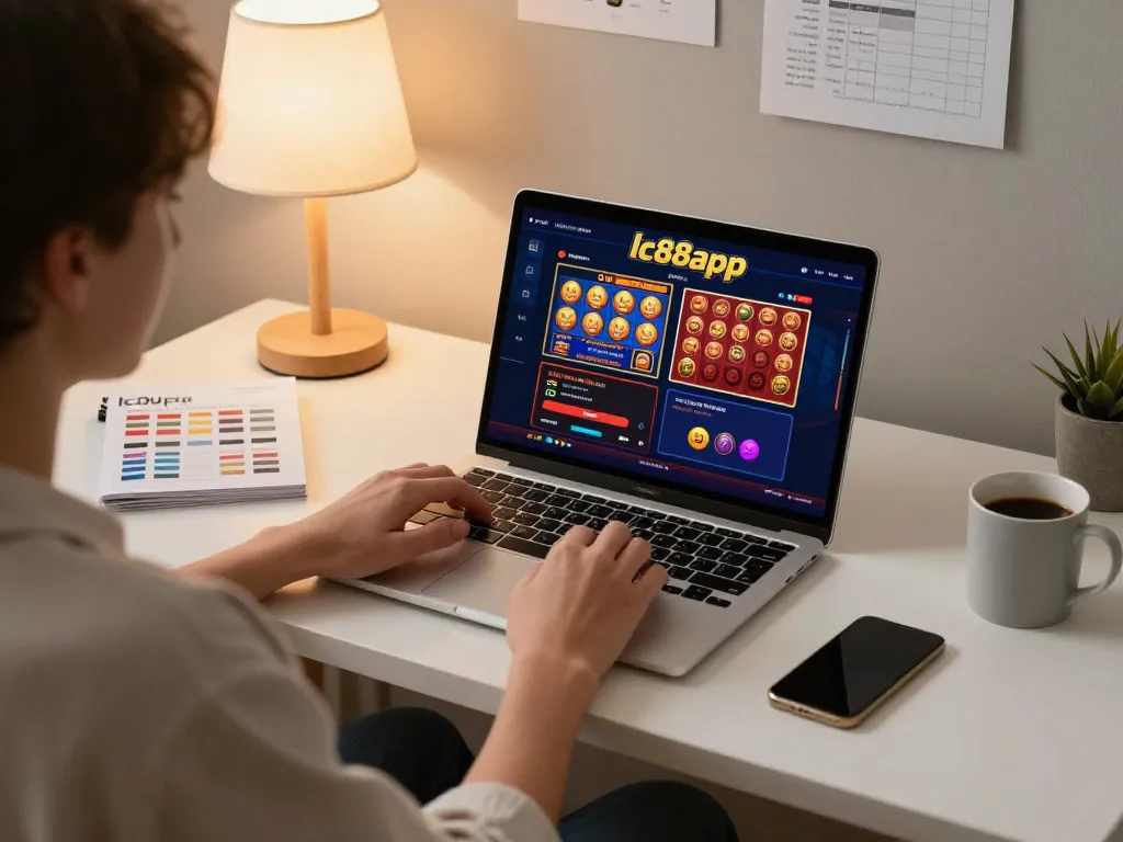 Playing dynamic games on lc88app in a cozy home setting with gaming strategy notes