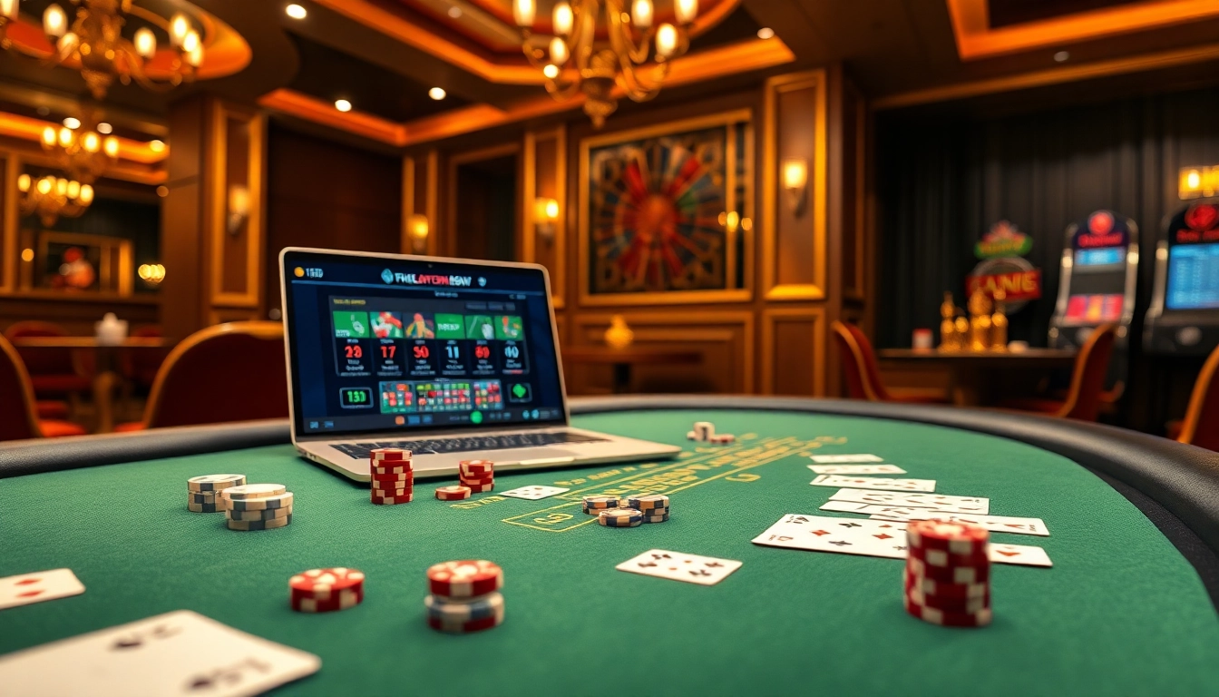 Experience the excitement of C168 game with vibrant casino tables and professional players.
