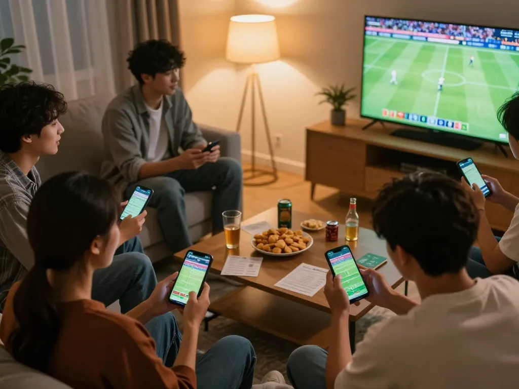 Watch live sports and place bets with excitement as friends enjoy a thrilling night of ดูบอลสด.