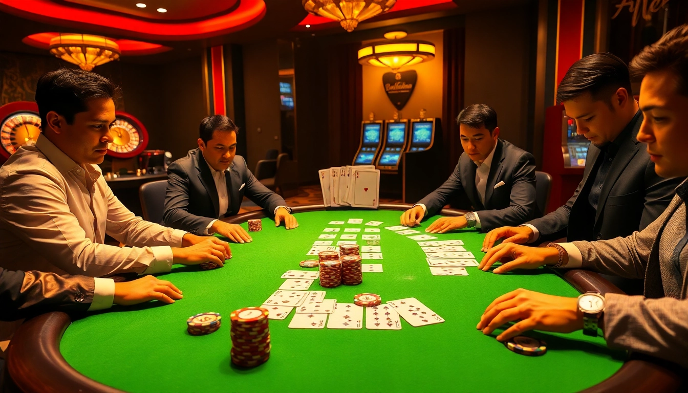Experience the thrill of Batara88 at a luxurious casino poker table with exciting gameplay.