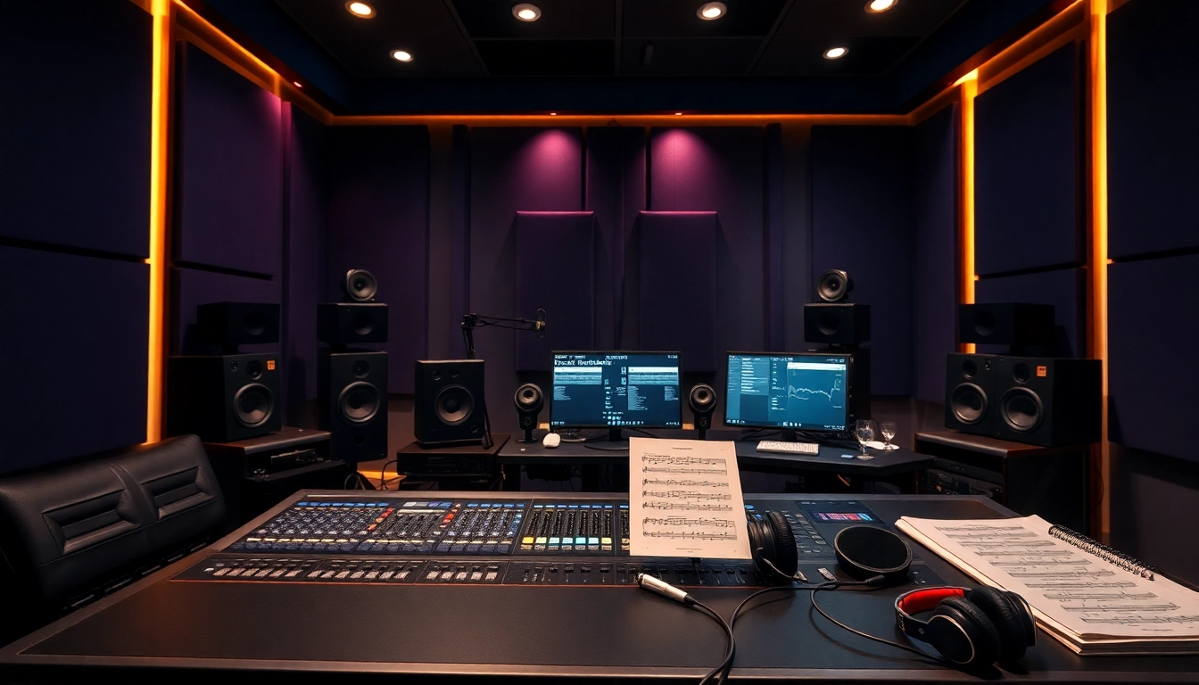 Experience online audio mastering in a professional studio environment with advanced equipment.